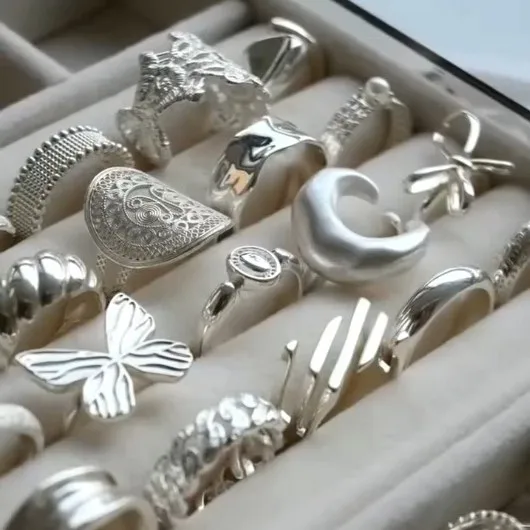 Wholesale Summer Copper Ring Women's Unique Design High-End Feelings Non-Fading Open Simple Style Accessories