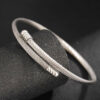 Wholesale Titanium Steel Bracelet Couple's Steel Wire Spiral Head Fashion Adjustable High Sense Bracelet
