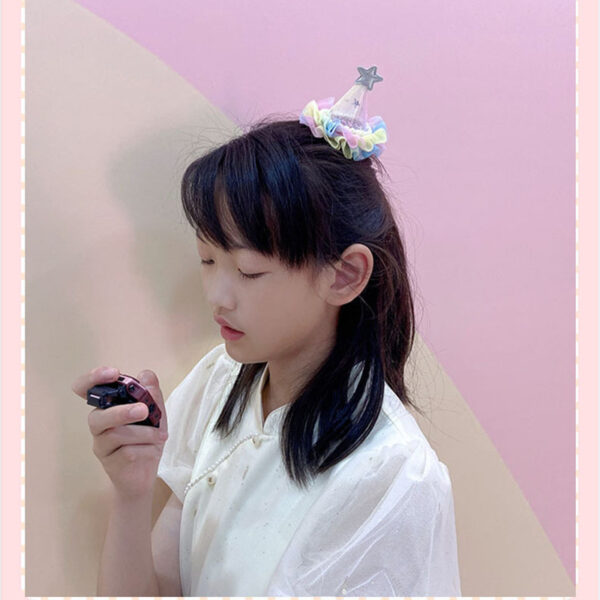 Wholesale Birthday Hat Hairpin Pearl Hairpin Dollhouse Accessories