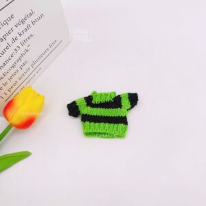 Rx130 sweater-black and green stripes