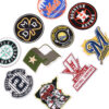 Wholesale Patch Cloth Sticker Baseball Team Round LetterSticker