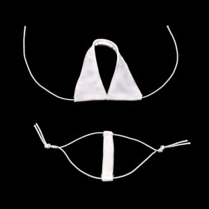 6 points white sexy scarf underwear (can be worn by babi soldiers) / Height 30cm baby underwear