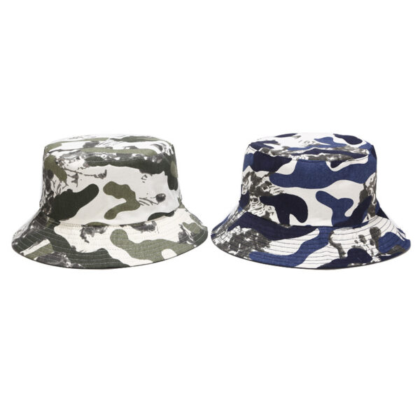 oly-127fff2e6e0cebf10bd57bc2c460b1f5 Wholesale Cross-border e-commerce Amazon best selling camouflage double-sided basin hat spring and summer travel sun protection sun hat men's and women's fisherman hat
