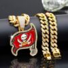 Wholesale Hip Hop Pirate Pendant Cuban Chain Necklace