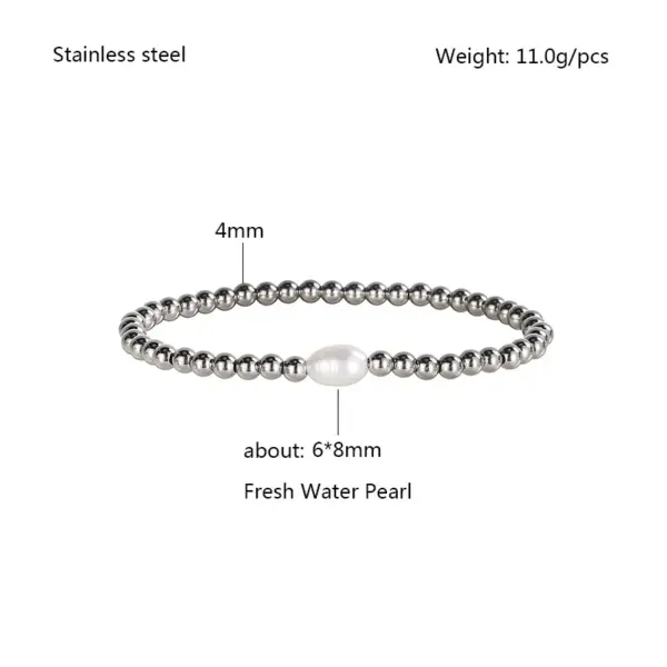 Wholesale Simple Style Commute Geometric 303 Stainless Steel Bracelets In Bulk