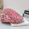 oly-129ef0e51bc3227810f9863fb9c5e5b5 Wholesale 2025 New Pink Leopard Print Ripped Baseball Cap, Fisherman's Hat, Women's Early Spring Fashionable Bucket Hat, Face-Slimming Cap, Men's Front Cap