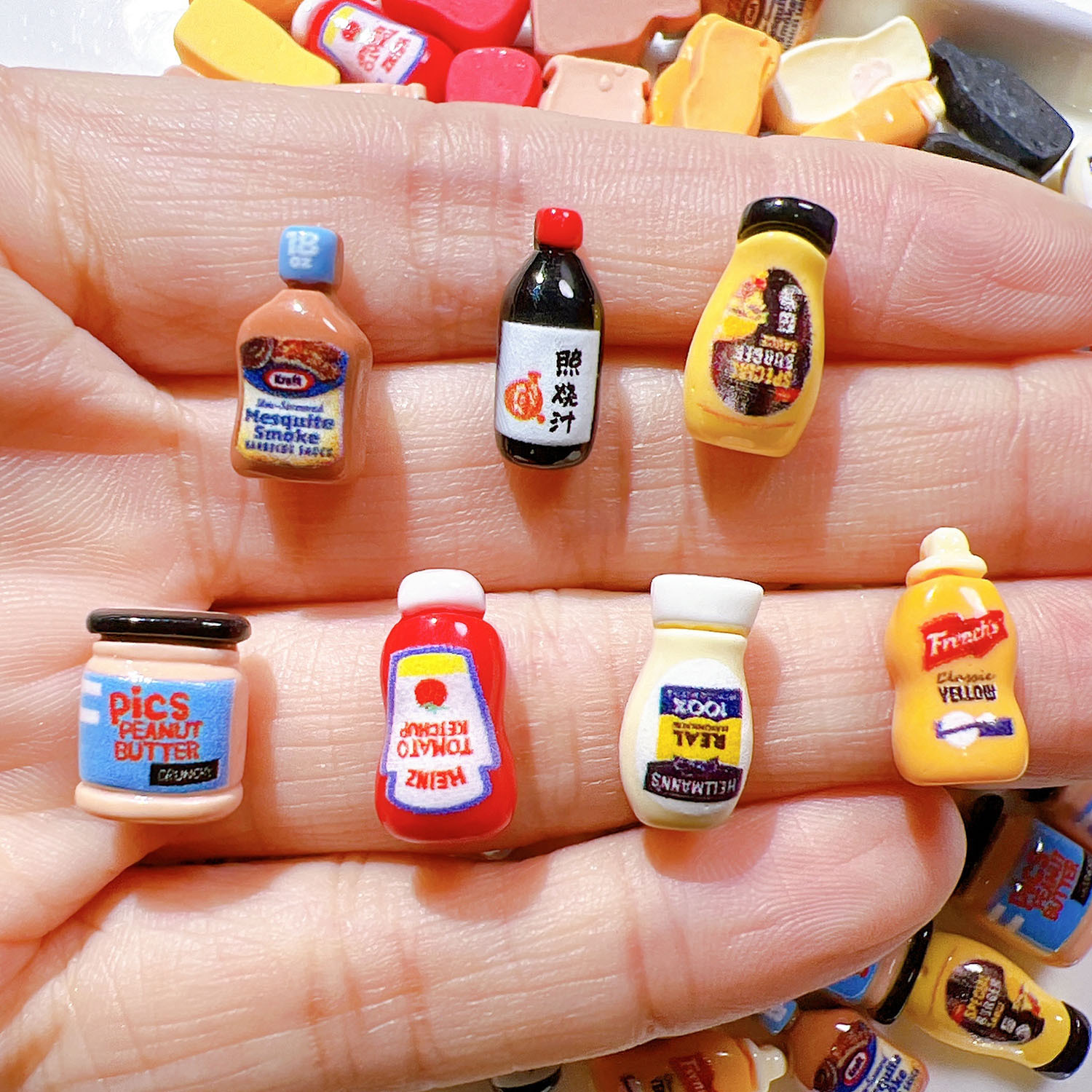 Wholesale Resin aessories handmade materials DIY mini salad essing