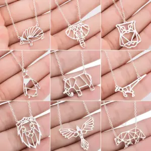 Wholesale Jewelry Fashion Hedgehog 201 Stainless Steel 18K Gold Plated Plating Stainless Steel Necklaces