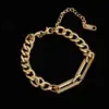 PVD Coated Real Gold Plated Solid Color 304 Stainless Steel Fashion Waterproof Non Tarnish 304 Stainless Steel Bracelets