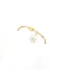 Wholesale PVD Coated Real Gold Plated Letter Heart Shape Daisy 201 Stainless Steel 304 Stainless Steel Artificial Crystal Elegant Simple Style Classic Style Waterproof Non Tarnish 201 Stainless Steel Lobster Trigger Clasp Closure Bracelets