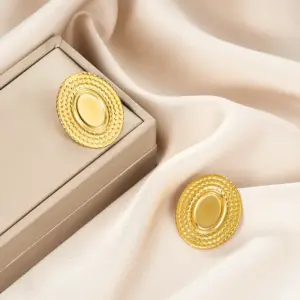 E1371-A (Gold Stud Earrings Pairs)