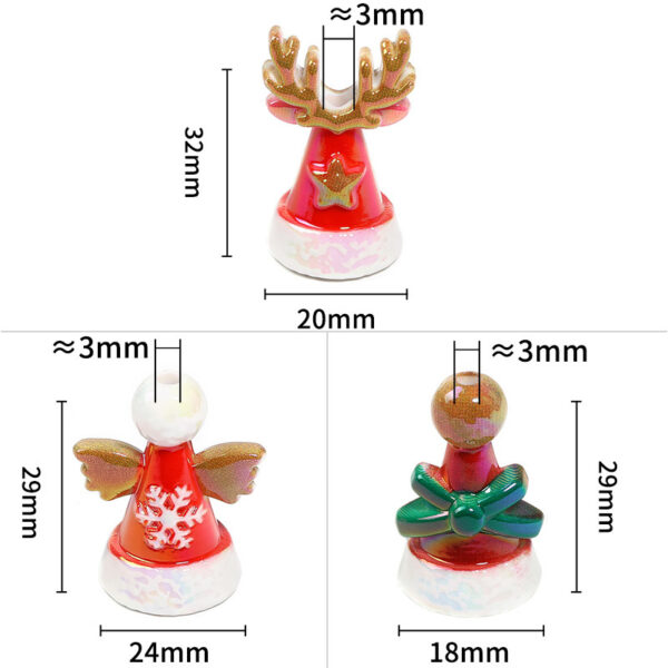 oly-12dfe0e76f9979c062863c248ae31c15 Wholesale Christmas hat, snowflake, reindeer antler bead