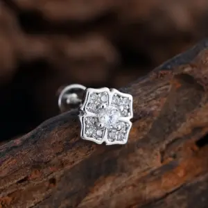 3391 Silver / Ear Studs