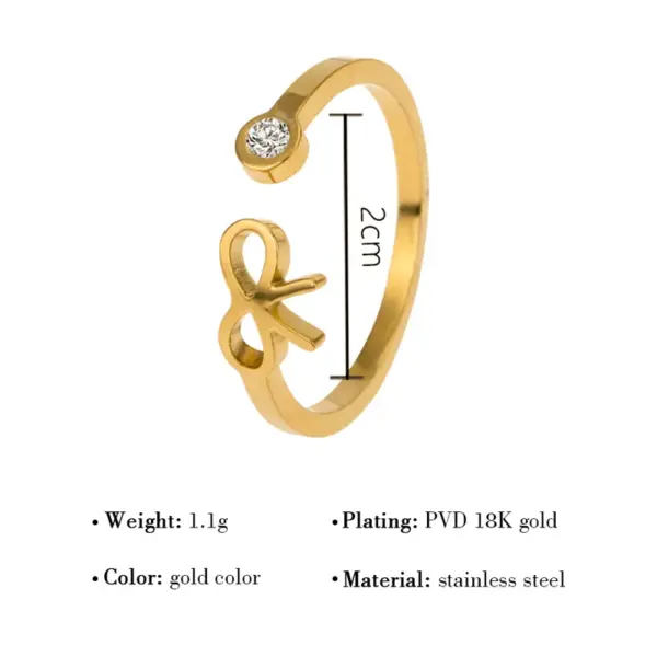 Wholesale Jewelry Simple Style Heart 304 Stainless Steel Zircon 18K Gold Plated