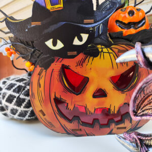 Wholesale Halloween Pumpkin Cat Lantern