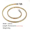 Wholesale Jewelry Simple Style Twist 201 Stainless Steel Plating Stainless Steel Necklaces
