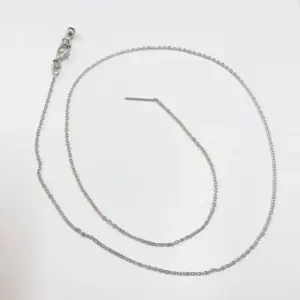 O-Shaped Chain-Real Platinum / 45cm