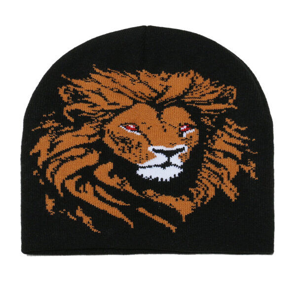 Wholesale Women's 2025 Autumn/Winter New Lion Fur Hat, Trendy Cycling Hat with Earflaps, Brimless Beanie