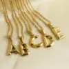 Wholesale Jewelry Fashion Letter 304 Stainless Steel 18K Gold Plated Plating Stainless Steel Necklaces