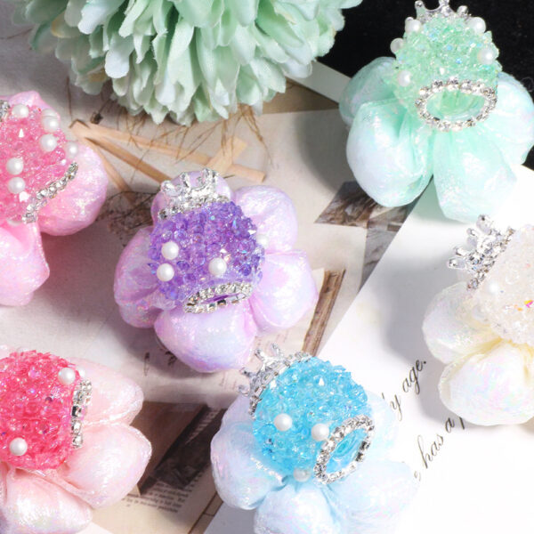 oly-130528877ecfe36dee0305800f989edb Wholesale Crown Pearl Sugar Bubble Flower DIY Straight Hole Loose Beads Mobile Phone Chain Keychain Bag Chain Jewelry Accessories