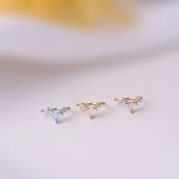 Fashion Geometric Copper Plating Zircon Nose Ring Nose Pin