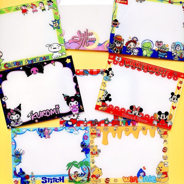 Wholesale New Acrylic Writing Board Message Board Sanrio Hello Kitty Kuromi Cross-Border Tk Us and Japan Area Hot 15cm