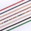 Wholesale Fashion Geometric Copper Choker Inlay Zircon Copper Necklaces