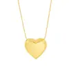 PVD Coated Real Gold Plated 18K Gold Heart 304 Stainless Steel Fashion Waterproof Non Tarnish 304 Stainless Steel Necklace