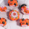 Wholesale pumpkin rhinestone ball straight hole loose beads DIY mobile phone keychain jewelry aessories