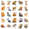 Wholesale 50PCS/PACK realistic African animal personalized DIY stickers