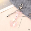 Wholesale Ins Acrylic Bow Keychain Pendant Distinctive Diy Bag Bag Hanging Headset Hanging Chain Jewelry