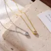 Wholesale Ion Plating (IP) 16K Gold Real Gold Plated Heart Shape 304 Stainless Steel Cute Hip-Hop Waterproof Non Tarnish 304 Stainless Steel Pendant Necklace
