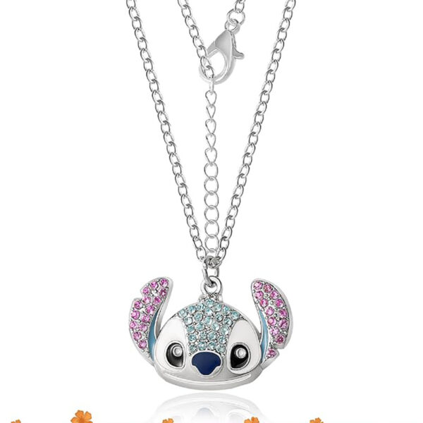 oly-13459e55c3aca38da0b305135ae76c96 Wholesale Product Cartoon Blue Bear Micro-Set Diamond Oil Drop Necklace OLY Exclusive