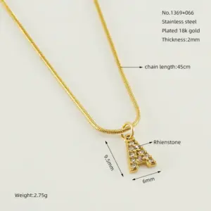 Gold Letter A / 18K