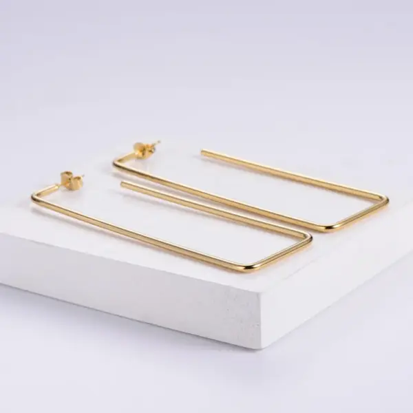 Wholesale PVD Coated 18K Gold Plated Fruit Stainless Steel Simple Style Waterproof Non Tarnish Earrings