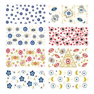 Wholesale Little blue flower 16oz Cup UV DTF Wraps