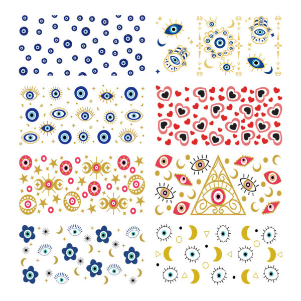 Wholesale Little blue flower 16oz Cup UV DTF Wraps