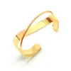 PVD Coated Real Gold Plated 18K Gold Solid Color 304 Stainless Steel Simple Style Waterproof Non Tarnish 304 Stainless Steel Bangle
