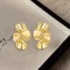Wholesale 1 Pair Elegant Simple Style Printing Solid Color 304 Stainless Steel Ear Studs