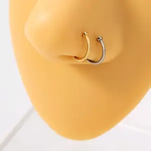 Wholesale Simple Stainless Steel Piercing U-shaped Nose Ring Piercing Nose Ornaments Wholesale Nose Pin