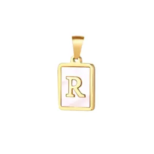 Gold / Letter R without Chain