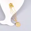 oly-13790f499087a3ae3465004ee5628bed Wholesale PVD Coated Real Gold Plated 18K Gold Heart 304 Stainless Steel Titanium Steel Waterproof Non Tarnish 304 Stainless Steel Titanium Steel Necklace