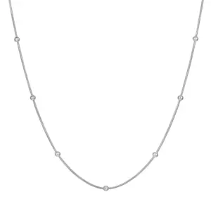 Silver Necklace (Chain Length 40 5cm)