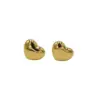 1 Pair Cute Heart Shape Plating Titanium Steel Ear Studs