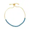 Wholesale Fashion Geometric Copper 18k Gold Plated Zircon Bracelets In Bulk