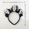 Wholesale Black Rose Skull Hairband