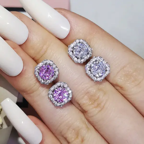 Geometric Butterfly Copper Fashion Earrings Ear Studs