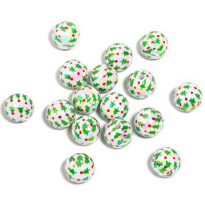 Five-pointed star christmas tree beads / 16mm