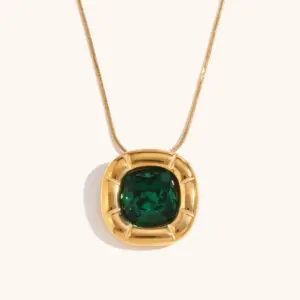 Green Diamond Necklace