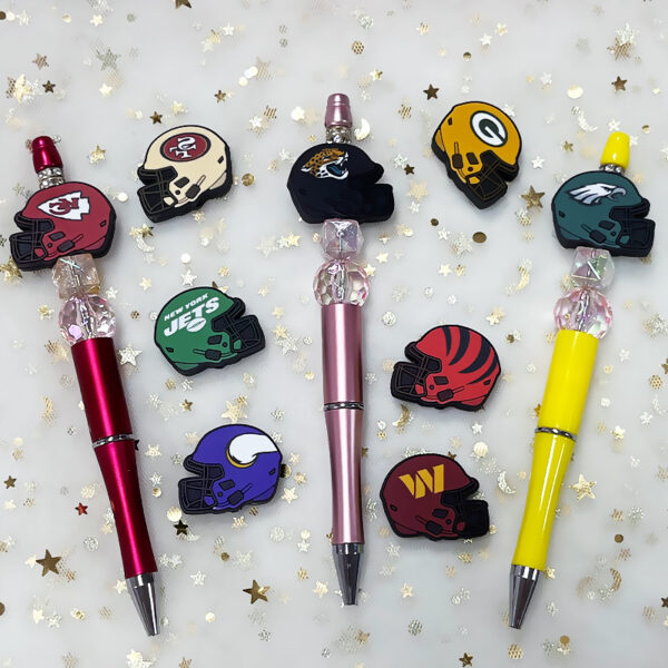 Wholesale Silicone Football Helmet DIY Beading